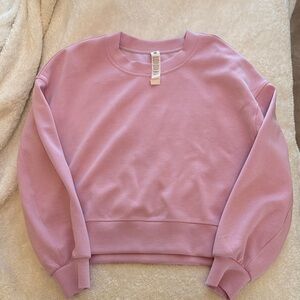 Lululemon Softstreme perfectly oversized cropped crew size 4